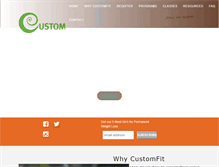 Tablet Screenshot of customfitcenter.com